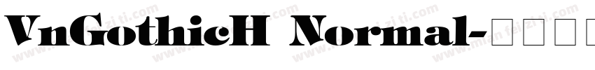 VnGothicH Normal字体转换